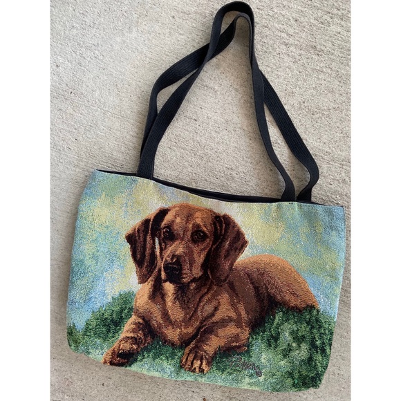 Dachshund doxie tote bag purse - Picture 1 of 8